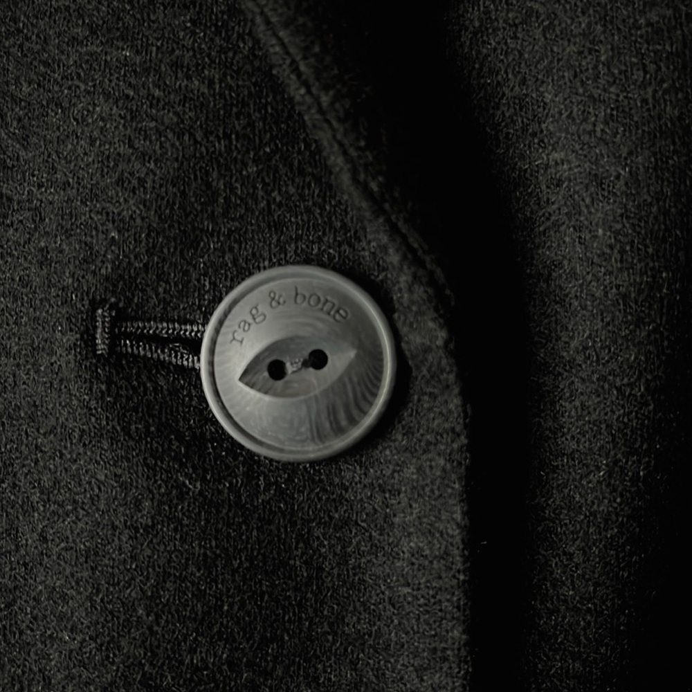 Rag & Bone Black Charles Wool Blazer Suit Jacket Womens 8 or 12 NEW - Picture 12 of 14